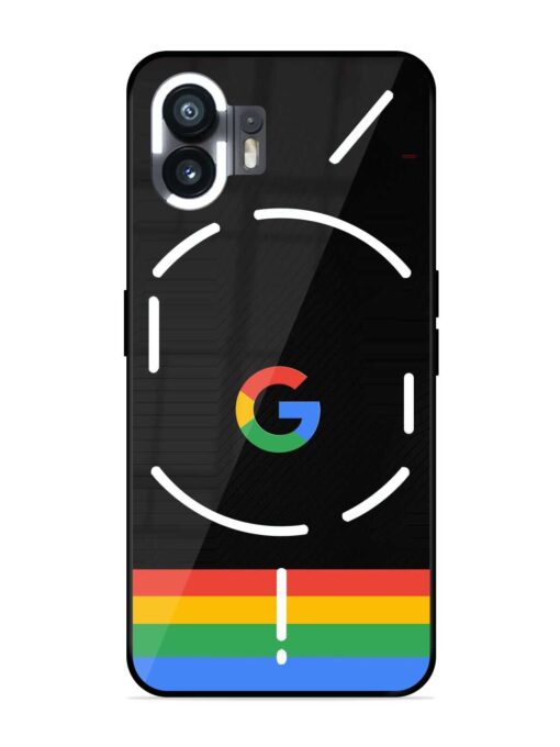 Google Logo Art Glossy Metal Phone Cover for Nothing Phone 2 Zapvi