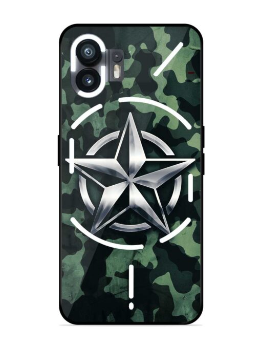 Indian Army Star Design Glossy Metal Phone Cover for Nothing Phone 2