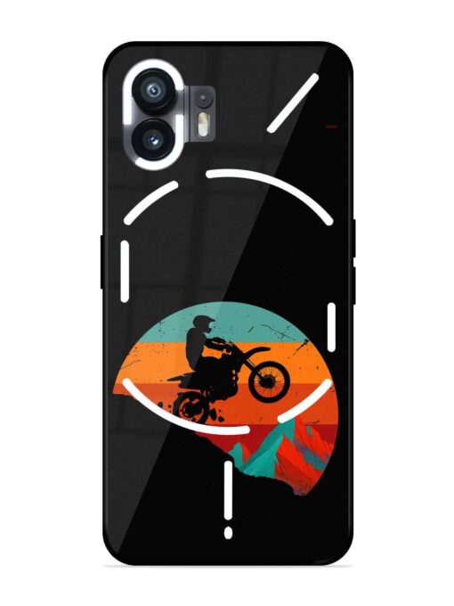 Mountain Bike Glossy Metal Phone Cover for Nothing Phone 2 Zapvi