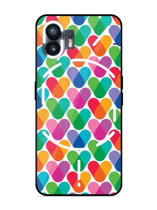 Overlapping Colors Colorful Glossy Metal TPU Phone Cover for Nothing Phone 2 Zapvi