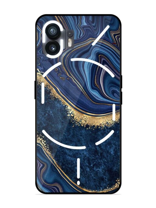 Abstract Background Blue Glossy Metal TPU Phone Cover for Nothing Phone 2 Zapvi