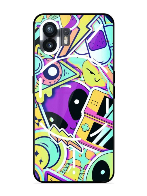 Scratch Art Glossy Metal Phone Cover for Nothing Phone 2 Zapvi