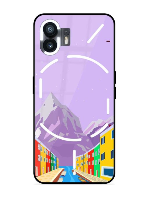 Venice City Illustration Glossy Metal Phone Cover for Nothing Phone 2 Zapvi