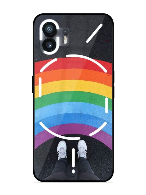 Legs Rainbow Glossy Metal TPU Phone Cover for Nothing Phone 2 Zapvi