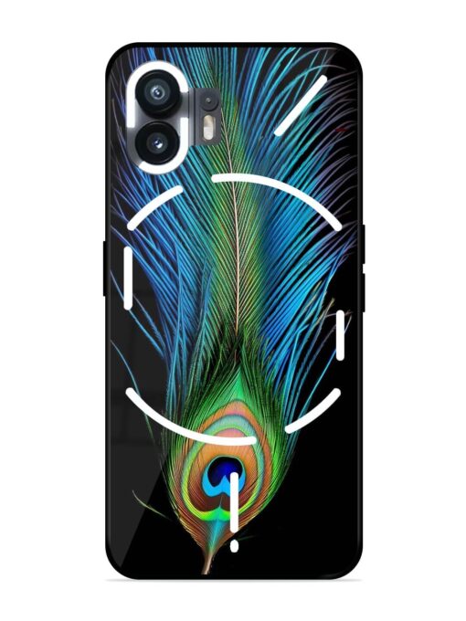 Peacock Feather Glossy Metal TPU Phone Cover for Nothing Phone 2 Zapvi