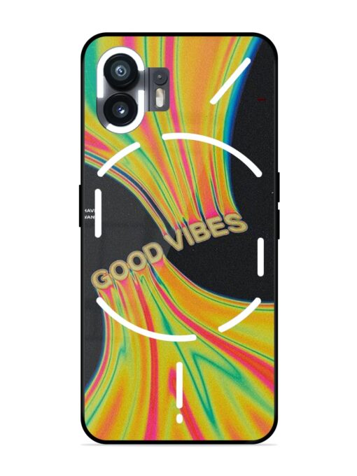 Good Vibes Glossy Metal Phone Cover for Nothing Phone 2