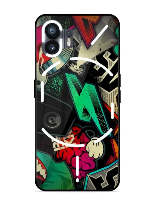 Graffiti Art Glossy Metal Phone Cover for Nothing Phone 2