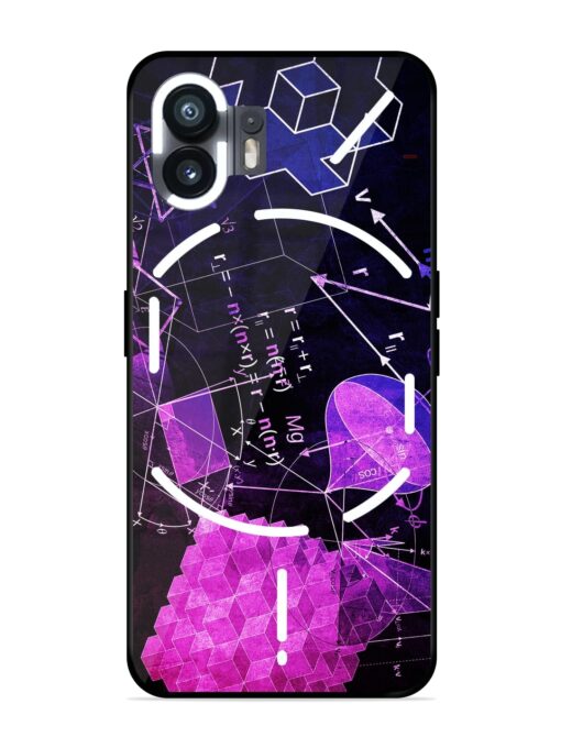 Math Physics Formula Art Glossy Metal Phone Cover for Nothing Phone 2 Zapvi