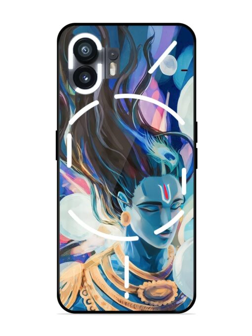 Bhagwan Sri Krishna Glossy Metal Phone Cover for Nothing Phone 2 Zapvi