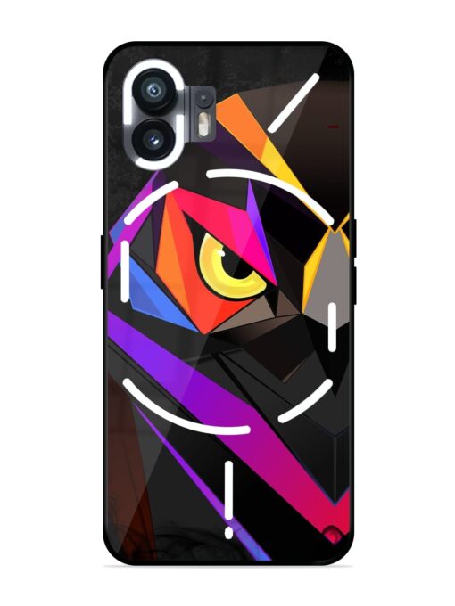 Wpap Owl Glossy Metal Phone Cover for Nothing Phone 2