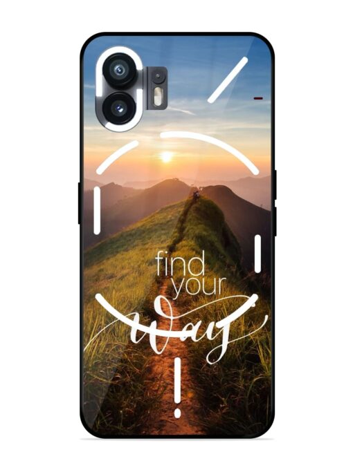 Find Your Way Glossy Metal Phone Cover for Nothing Phone 2