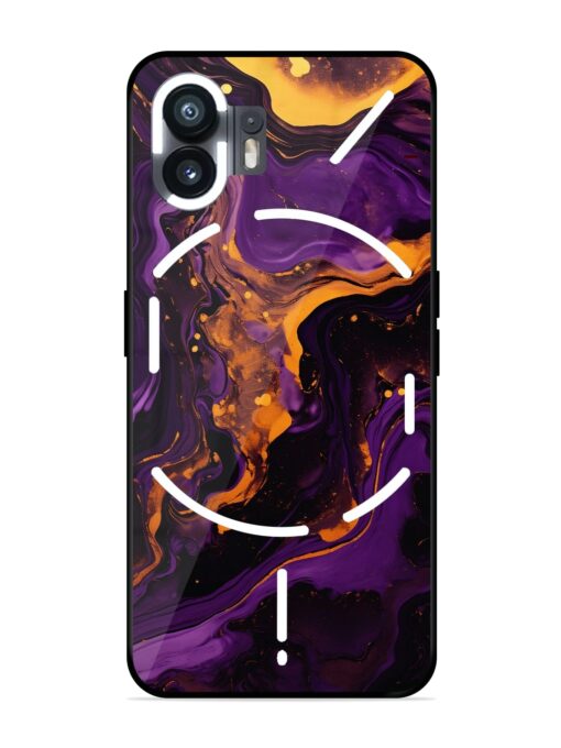 Painting Of A Purple Glossy Metal Phone Cover for Nothing Phone 2 Zapvi