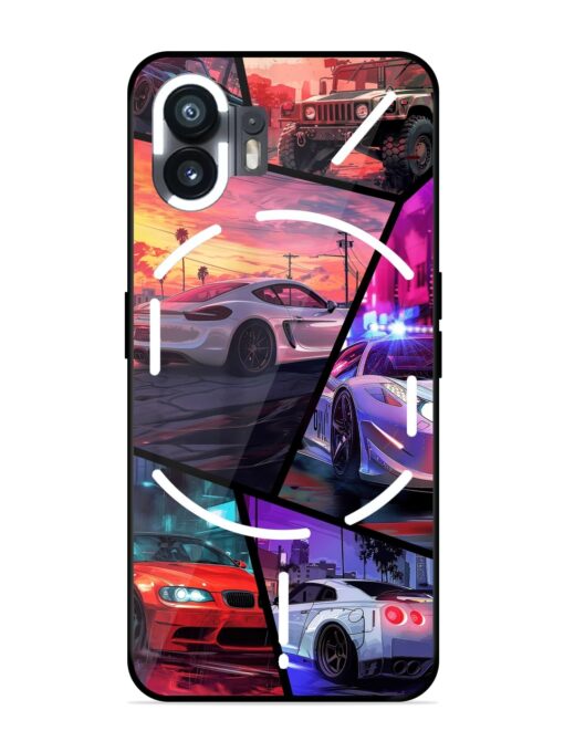 Ride In Pixels Glossy Metal Phone Cover for Nothing Phone 2 Zapvi