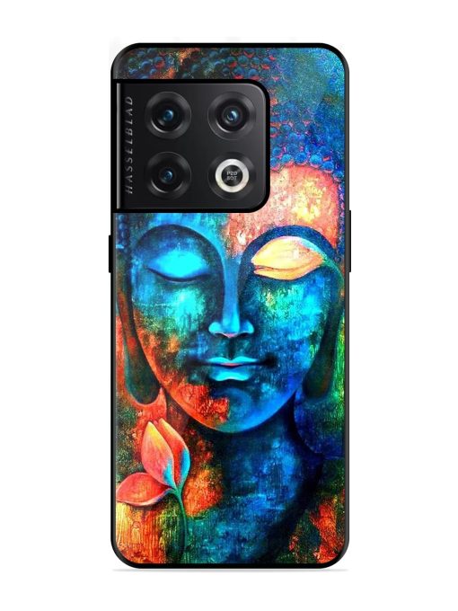 Buddha Painting Glossy Metal Phone Cover for Oneplus 10 Pro (5G) Zapvi