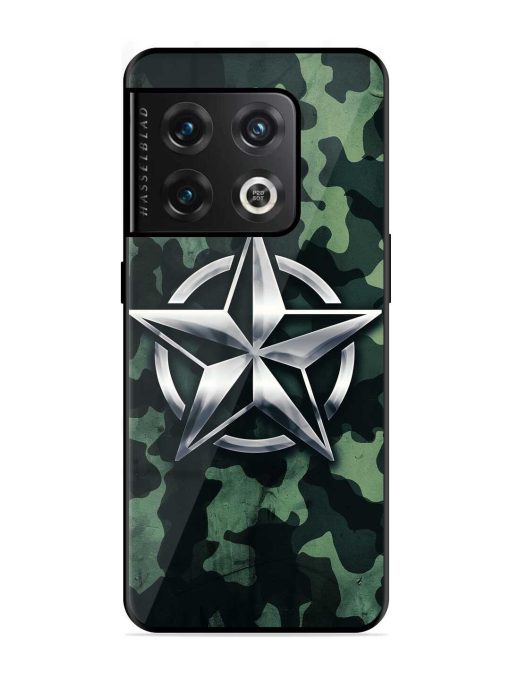 Indian Army Star Design Glossy Metal Phone Cover for Oneplus 10 Pro (5G) Zapvi