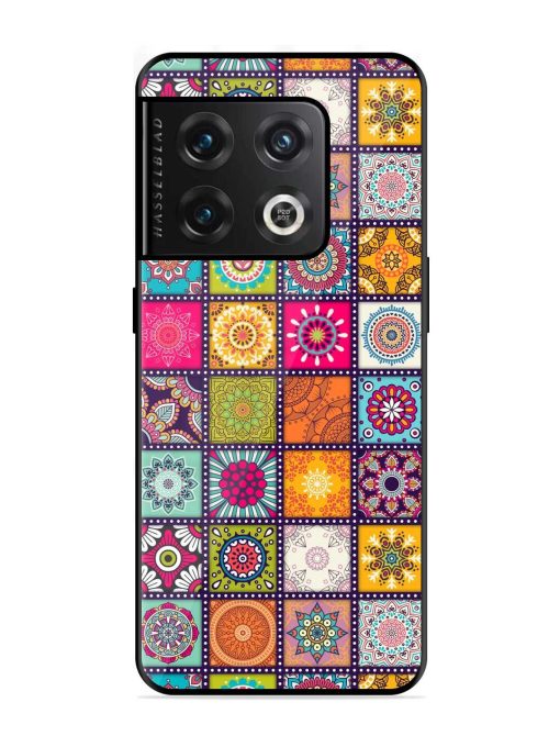 Seamless Pattern Vintage Glossy Metal Phone Cover for Oneplus 10 Pro (5G) Zapvi