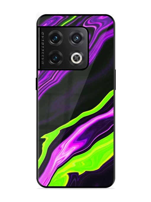 Bright Fluid Violet Glossy Metal Phone Cover for Oneplus 10 Pro (5G) Zapvi