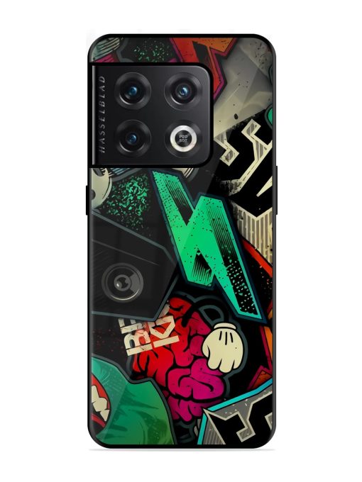 Graffiti Art Glossy Metal Phone Cover for Oneplus 10 Pro (5G) Zapvi