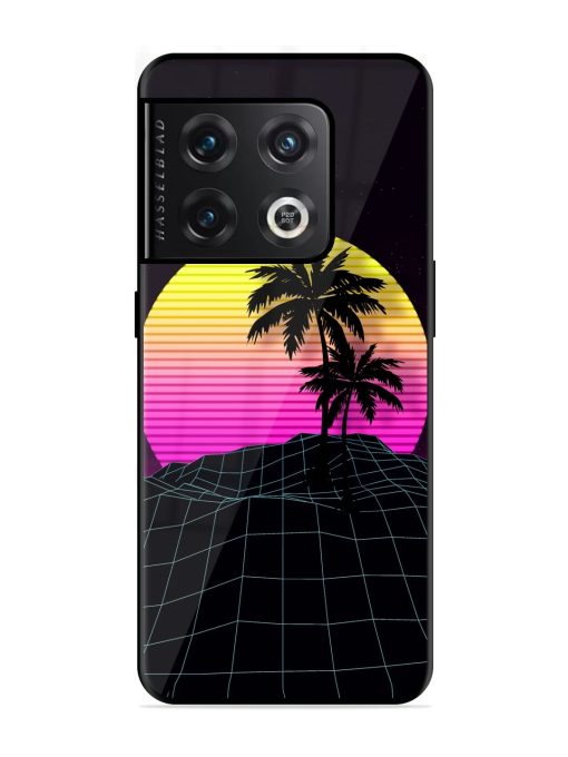 Coconut Vector Glossy Metal Phone Cover for Oneplus 10 Pro (5G) Zapvi