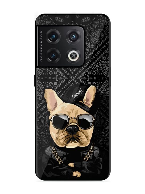 Gangsta Cool Sunmetales Dog Glossy Metal Phone Cover for Oneplus 10 Pro (5G) Zapvi