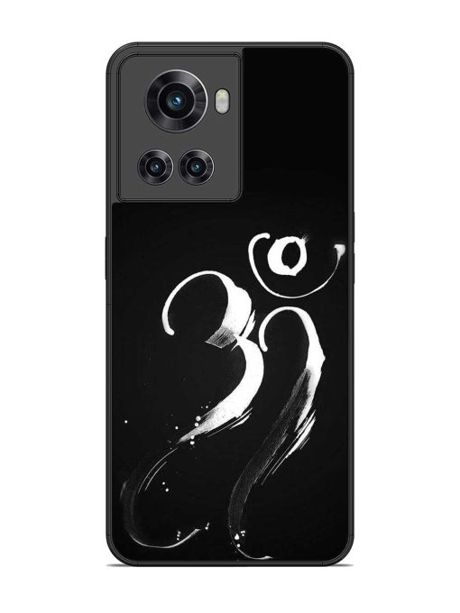 Om Logo Glossy Metal Phone Cover for Oneplus 10R (5G) Zapvi