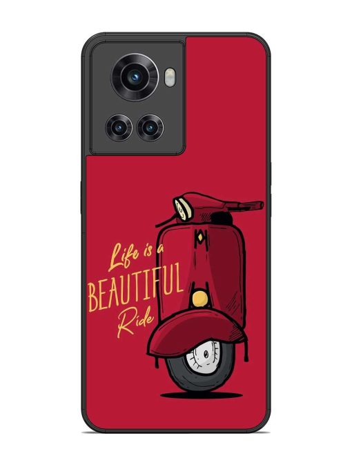 Life Is Beautiful Rides Glossy Metal Phone Cover for Oneplus 10R (5G) Zapvi