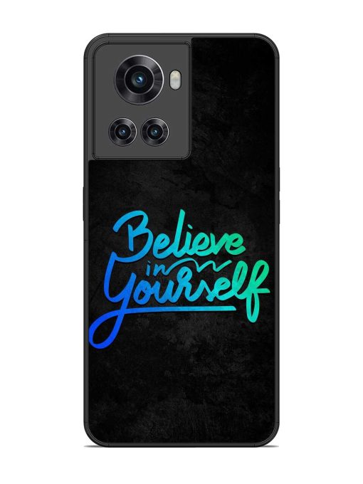 Believe In Yourself Glossy Metal Phone Cover for Oneplus 10R (5G) Zapvi