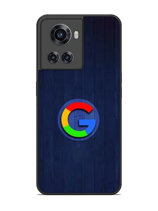 Google Logo Printed Glossy Metal TPU Phone Cover for Oneplus 10R (5G) Zapvi