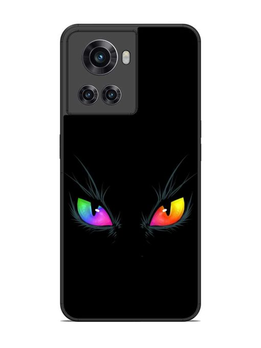 Cat Eyes Glossy Metal Phone Cover for Oneplus 10R (5G) Zapvi