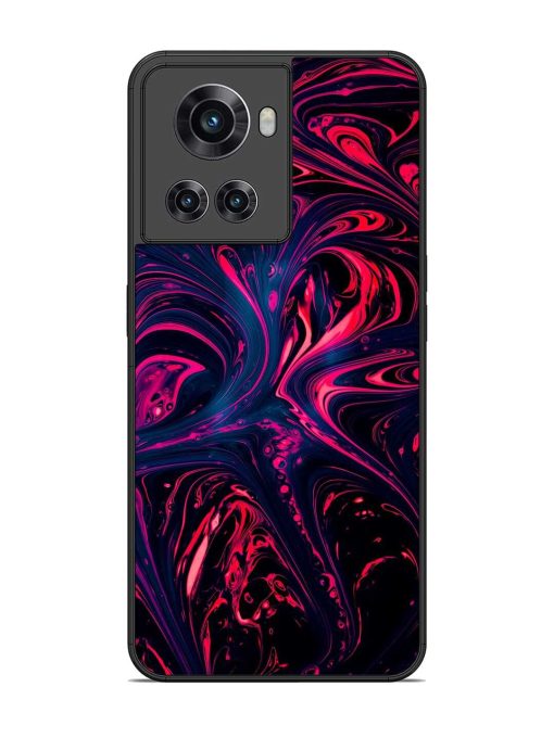 Abstract Background Glossy Metal Phone Cover for Oneplus 10R (5G) Zapvi