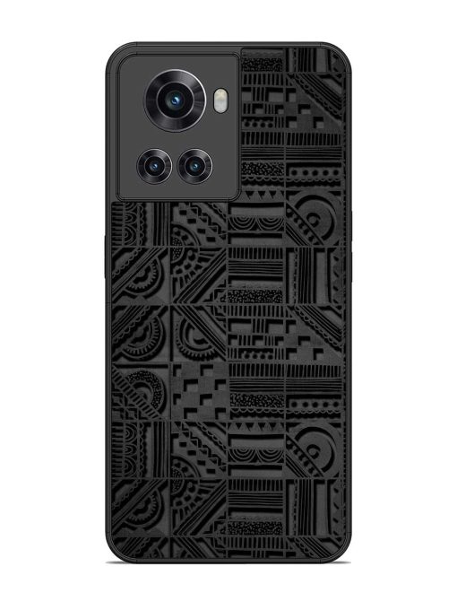 Seamless Pattern Glossy Metal Phone Cover for Oneplus 10R (5G) Zapvi