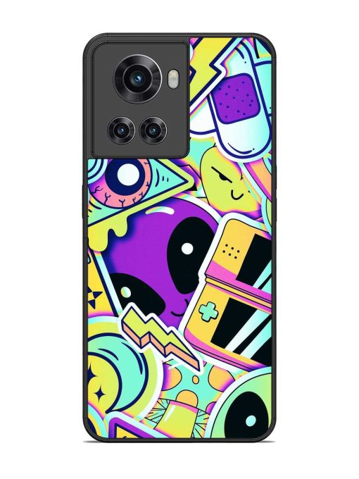 Scratch Art Glossy Metal Phone Cover for Oneplus 10R (5G) Zapvi