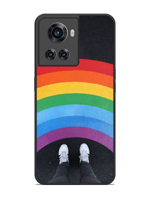 Legs Rainbow Glossy Metal TPU Phone Cover for Oneplus 10R (5G) Zapvi