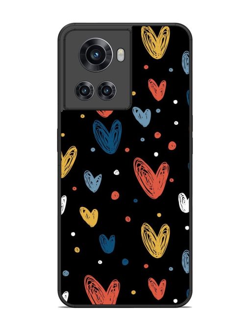 Happy Valentines Day Glossy Metal TPU Phone Cover for Oneplus 10R (5G) Zapvi