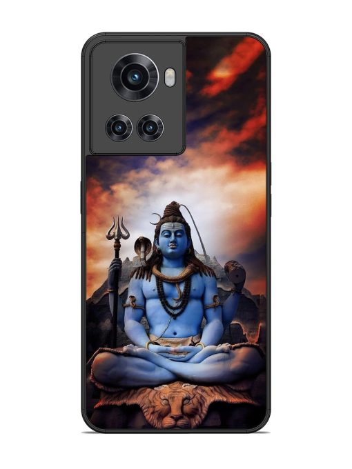 Jai Jai Shiv Glossy Metal Phone Cover for Oneplus 10R (5G) Zapvi