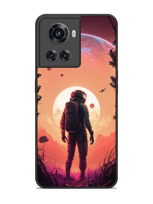 Red Sky At Morning Glossy Metal Phone Cover for Oneplus 10R (5G) Zapvi