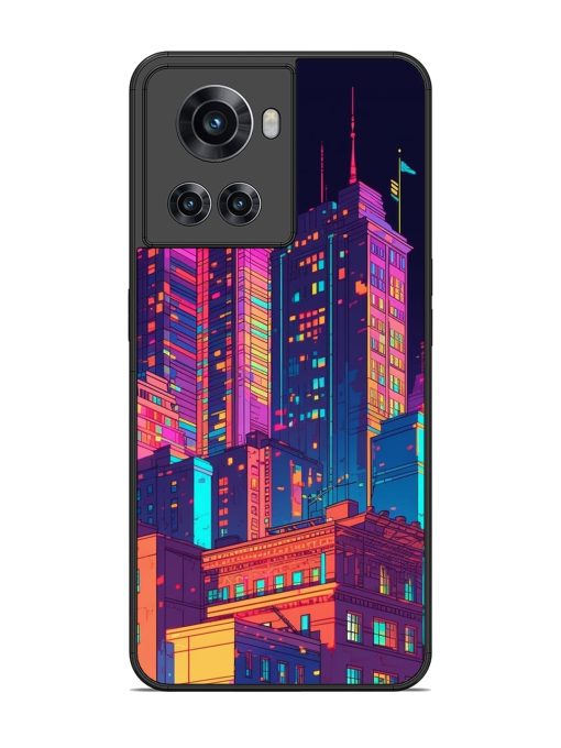 City View Glossy Metal Phone Cover for Oneplus 10R (5G) Zapvi