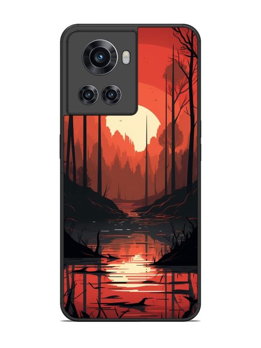 Natural Landscape Glossy Metal Phone Cover for Oneplus 10R (5G) Zapvi