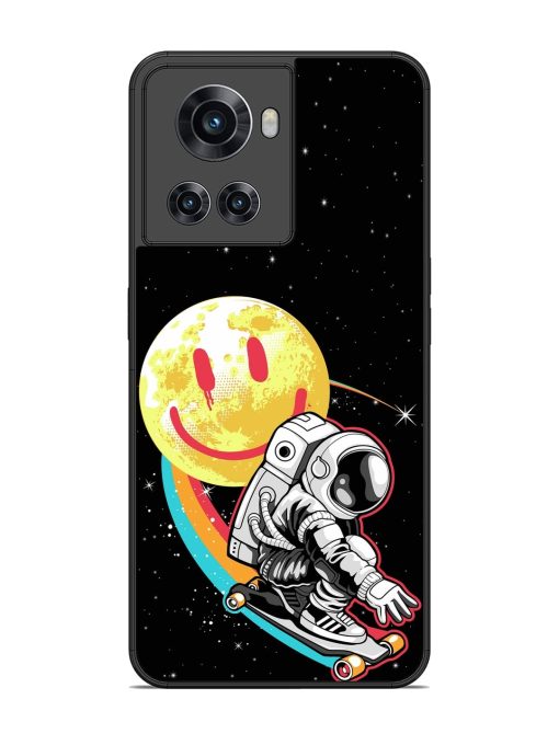 Astronaut Art Glossy Metal Phone Cover for Oneplus 10R (5G) Zapvi