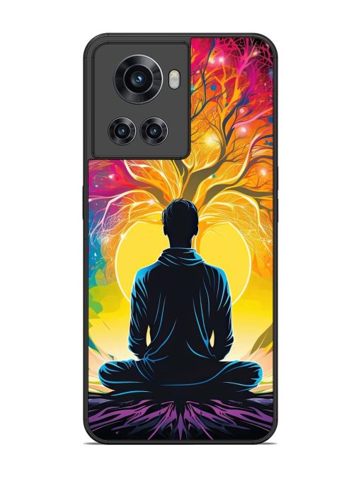 Mind Colourful Glossy Metal Phone Cover for Oneplus 10R (5G) Zapvi