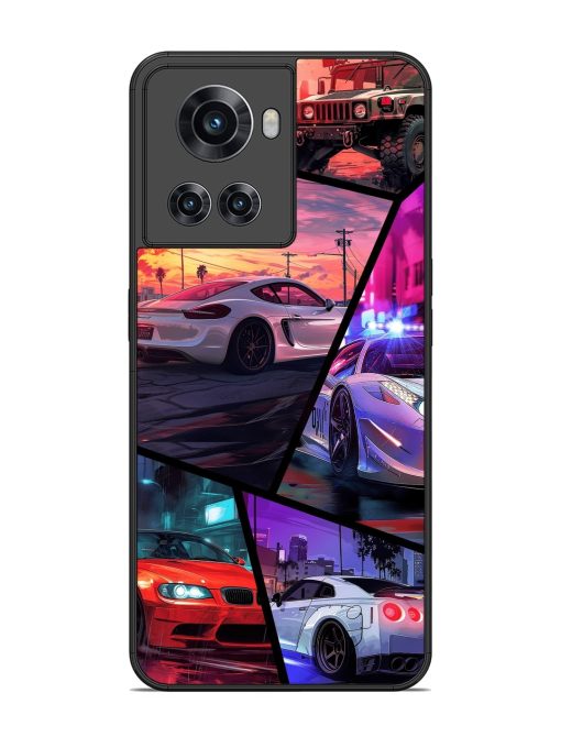 Ride In Pixels Glossy Metal Phone Cover for Oneplus 10R (5G) Zapvi