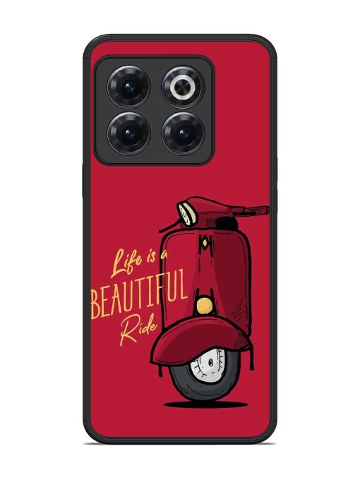 Life Is Beautiful Rides Glossy Metal Phone Cover for Oneplus 10T (5G) Zapvi