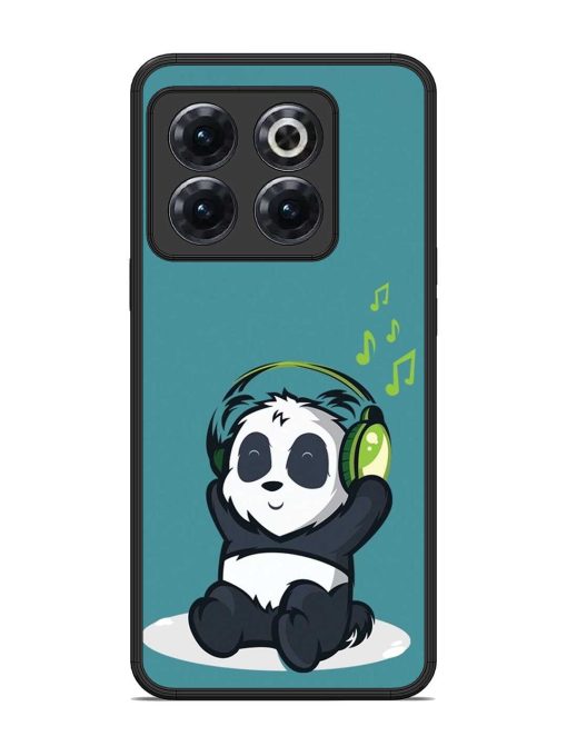 Music Panda Glossy Metal Phone Cover for Oneplus 10T (5G) Zapvi