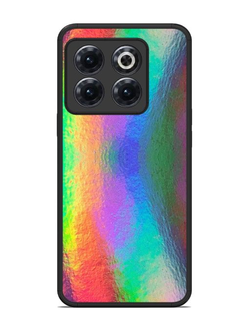 Colorful Holographic Background Glossy Metal TPU Phone Cover for Oneplus 10T (5G) Zapvi