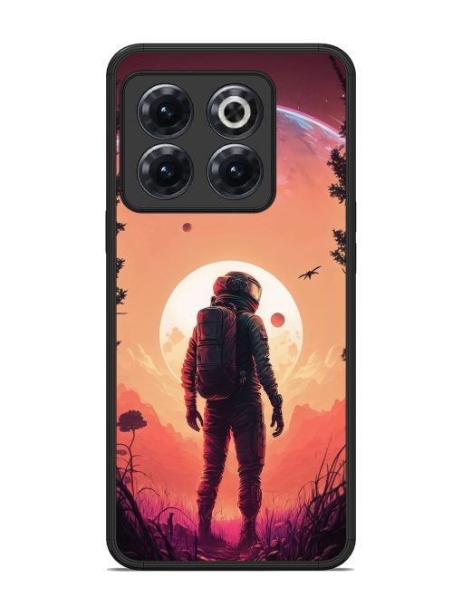 Red Sky At Morning Glossy Metal Phone Cover for Oneplus 10T (5G) Zapvi