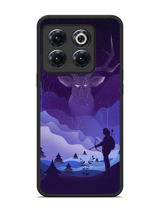 Deer Forest River Glossy Metal Phone Cover for Oneplus 10T (5G) Zapvi