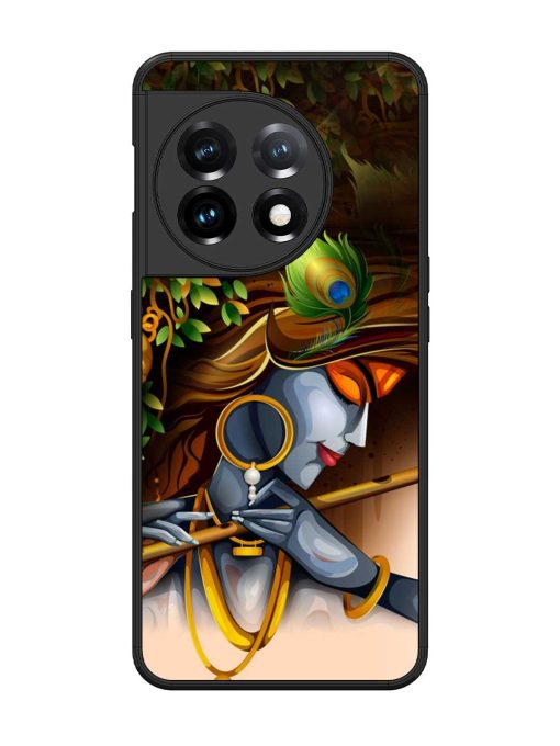 Krishna Glossy Metal Phone Cover for Oneplus 11 (5G)