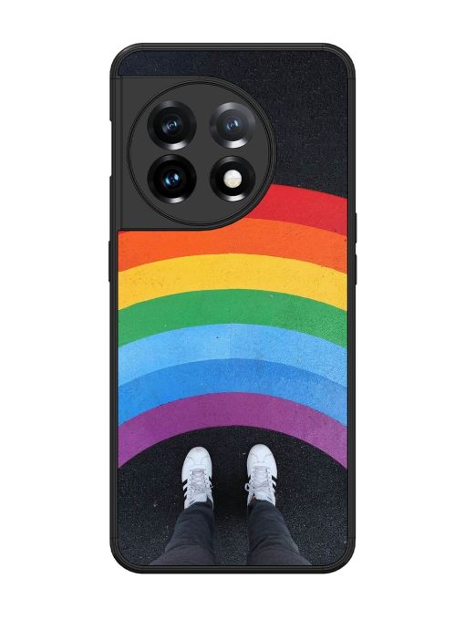 Legs Rainbow Glossy Metal TPU Phone Cover for Oneplus 11 (5G)