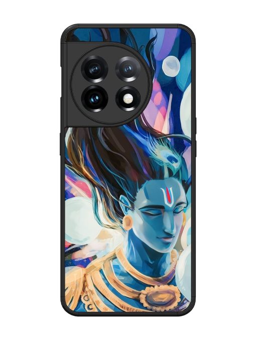 Bhagwan Sri Krishna Glossy Metal Phone Cover for Oneplus 11 (5G)