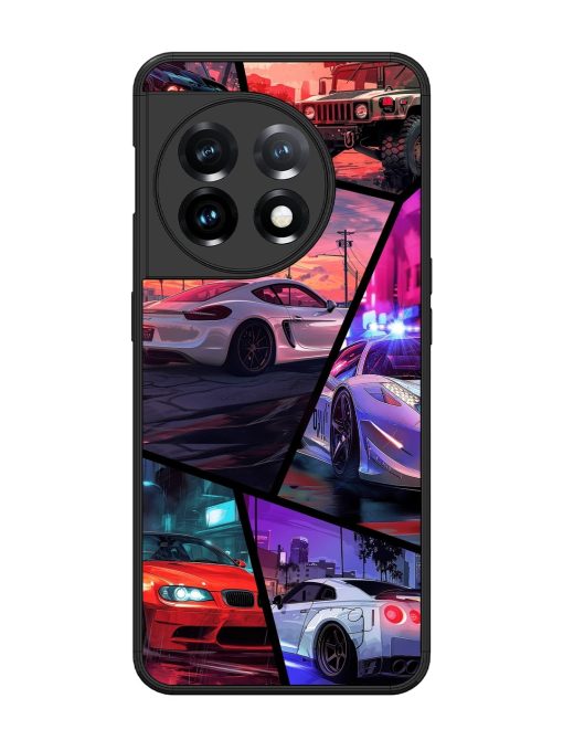 Ride In Pixels Glossy Metal Phone Cover for Oneplus 11 (5G) Zapvi